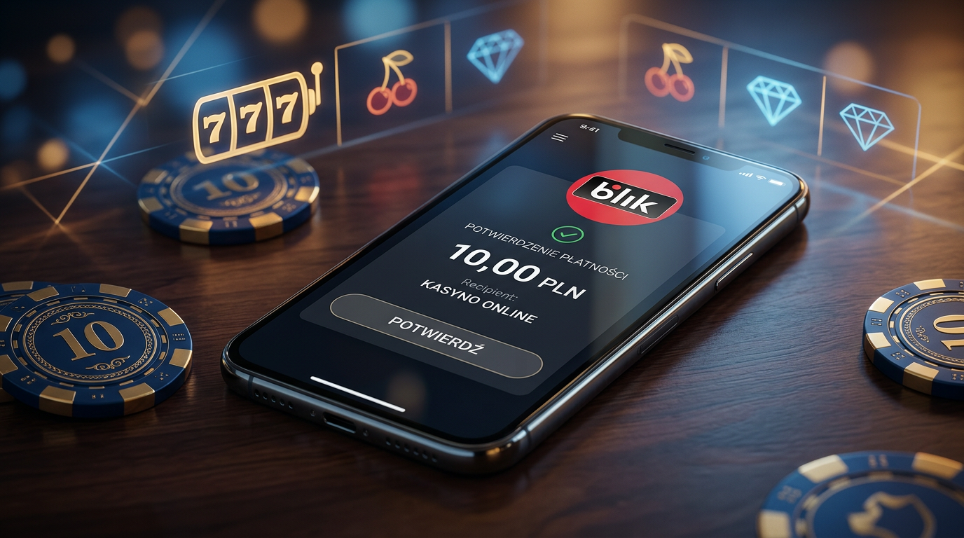 Smartfon z płatnością 10 zł BLIK do kasyna online